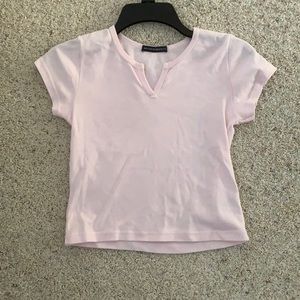 brandy melville light pink Ashlyn top!
